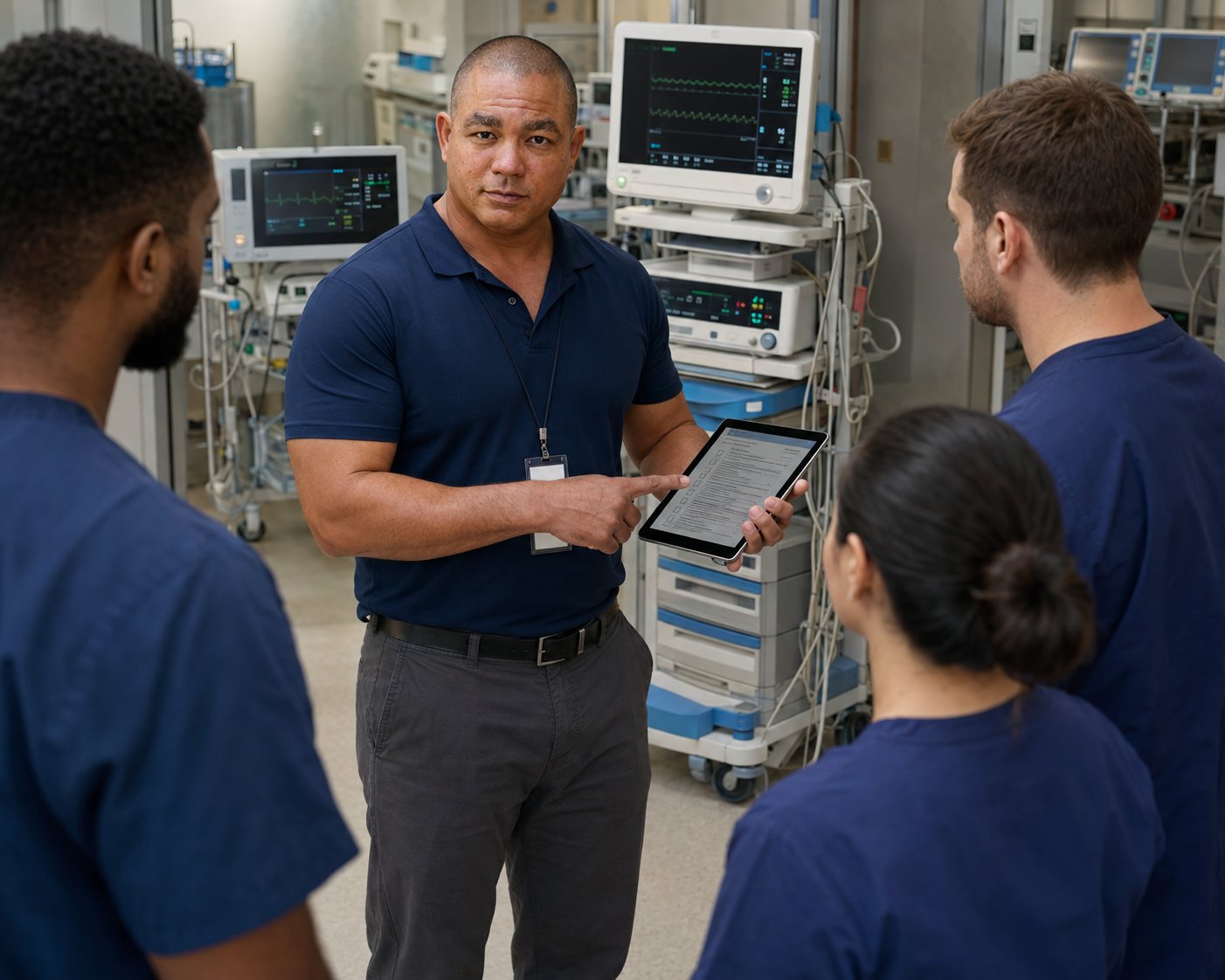 BiomedRx technician performing faq to protect patient safety